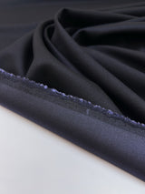 Wool Twill Suit Fabric Purple Gray