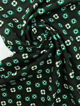 Polyamide Elastane Crepe Printed Green