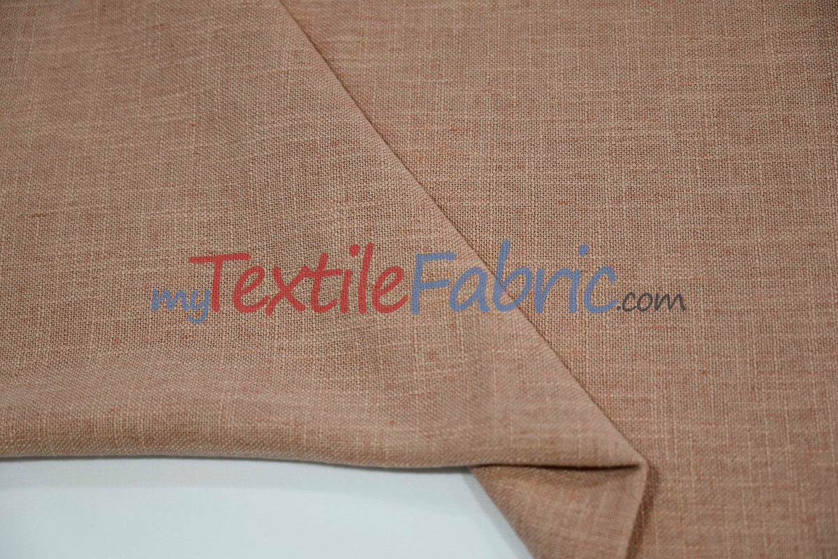 Luxe Linen Fabric Polyester-Linen Blend Fabric - 60" Wide, Upholstery, Apparel, Tablecloth (1 Yard)