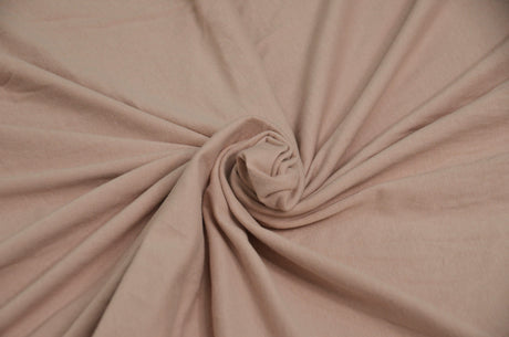 100% Washed Cotton Jersey Fabric - Solid, 68/70" Width (1 Yard)