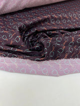 Polyamide Elastane Knit Geometric Brown-Green