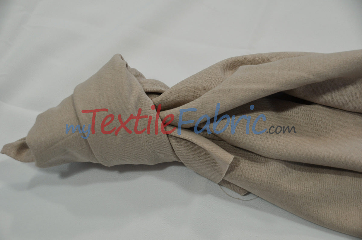 Rayon Linen Blend Fabric - Solid Colors, 52" Width (1 Yard)