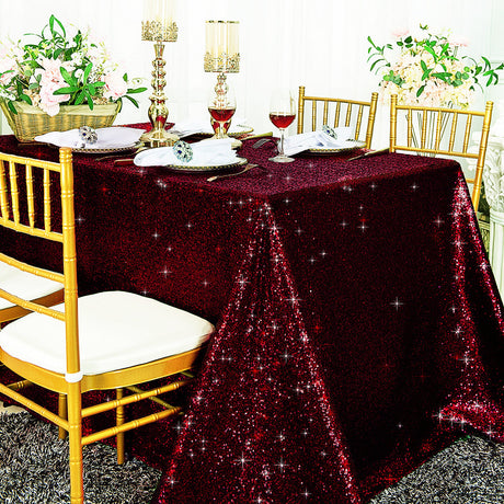 Sequin Taffeta Rectangular Tablecloth Seamless Sparkle