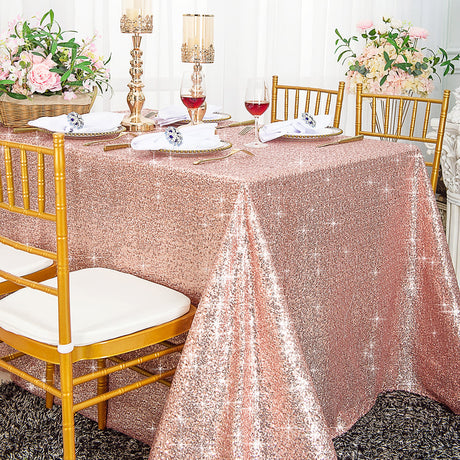 Sequin Taffeta Rectangular Tablecloth Seamless Sparkle