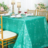 Shimmering Sequin Taffeta Tablecloth for Weddings