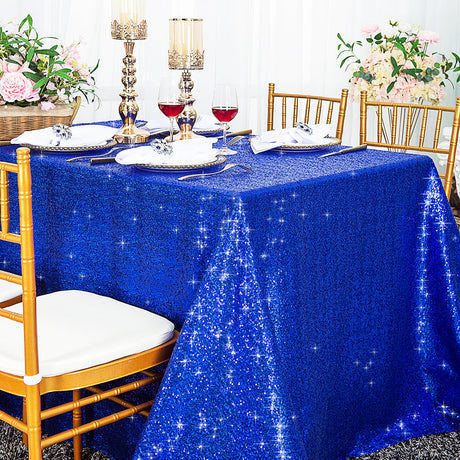 Sequin Taffeta Rectangular Tablecloth Seamless Sparkle