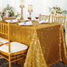 Shimmering Sequin Taffeta Tablecloth for Weddings