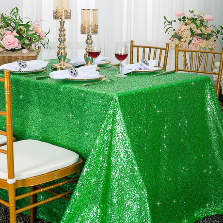 Sequin Taffeta Rectangular Tablecloth Seamless Sparkle