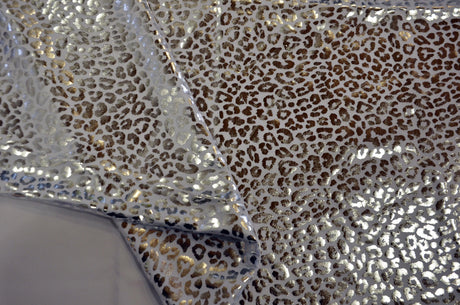 Cheetah Hologram Spandex Fabric - 4 Way Stretch, Cheetah Print, 58/60" Width, Multiple Colors (1 Yard)