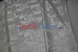 Religious Cross Brocade 100 Percent Polyester Fabric - Elegant Cross Motif, 60" Width (1 Yard)