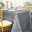 Shimmering Sequin Taffeta Tablecloth for Weddings