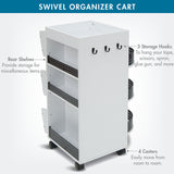 Studio Design Swivel Organizer White / Black