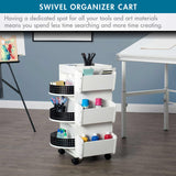Studio Design Swivel Organizer White / Black