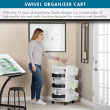 Studio Design Swivel Organizer White / Black
