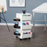 Studio Design Swivel Organizer White / Black