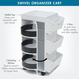 Studio Design Swivel Organizer White / Black