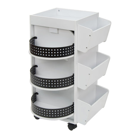 Studio Design Swivel Organizer White / Black