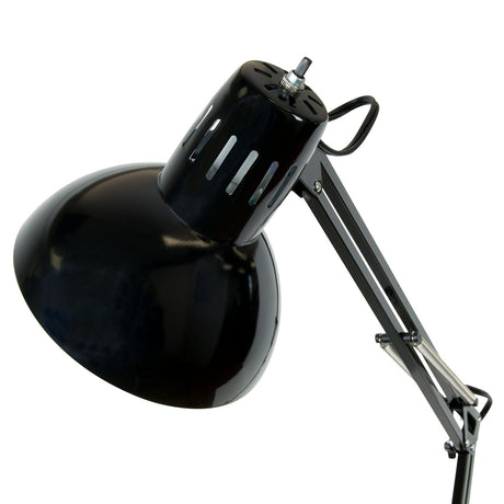 Studio Design Swing Arm Lamp with LED Bulb Black
