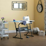 Studio Design Eclipse Hobby Sewing Table Black White