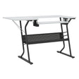 Studio Design Eclipse Hobby Sewing Table Black White