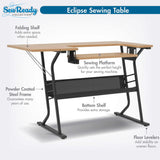 Studio Design Eclipse Sewing Table Black / Maple