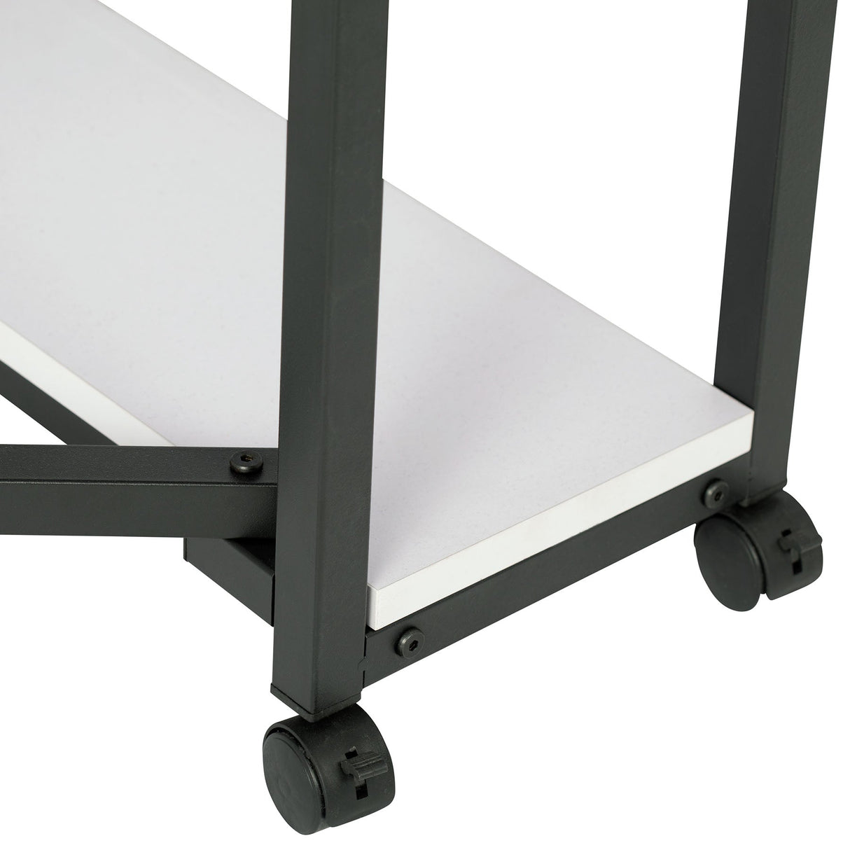 Studio Design Mobile Fabric Cutting Table with Storage 30 Charcoal White