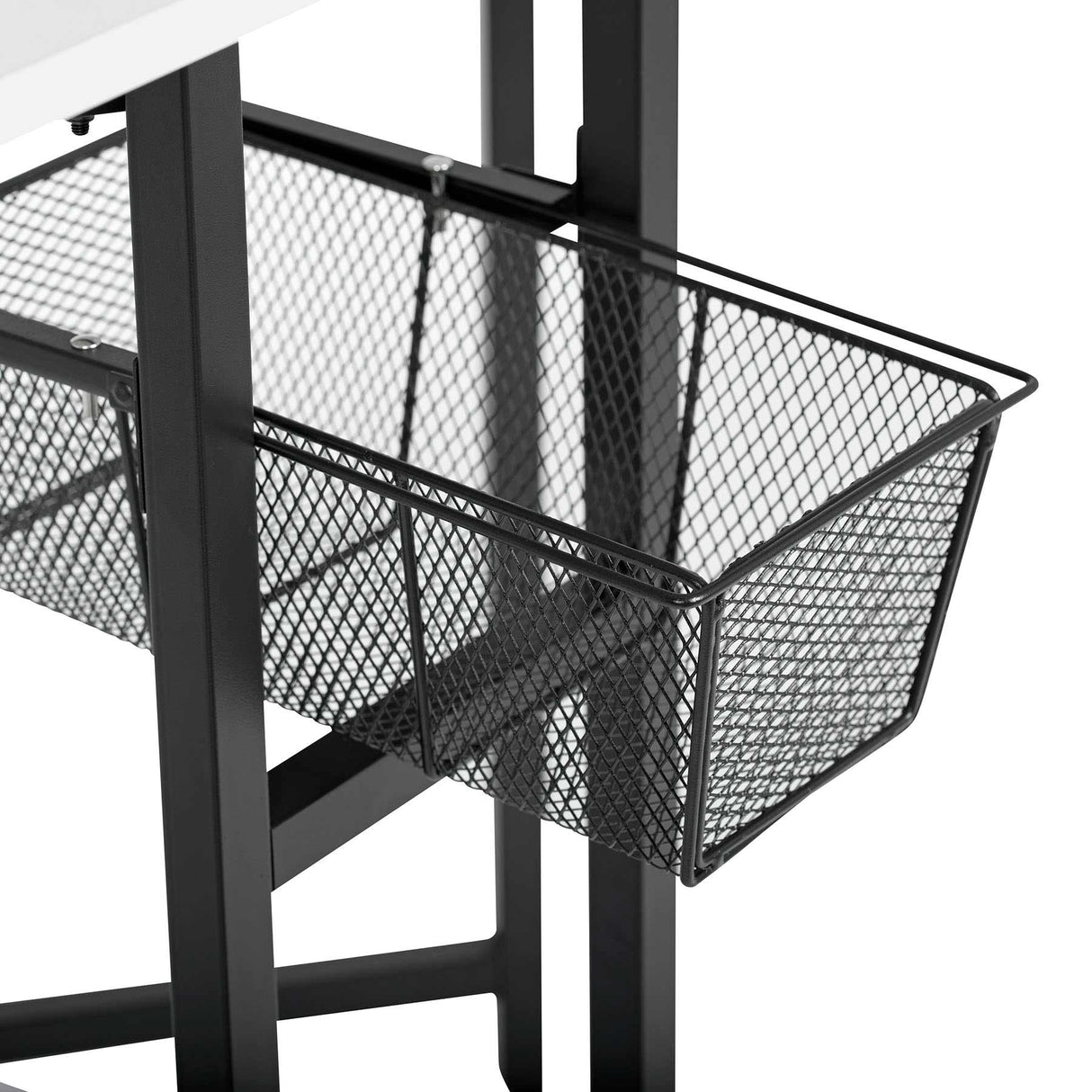Sew Ready 36" Cutting Table with Basket Charcoal / White
