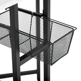 Sew Ready 36" Cutting Table with Basket Charcoal / White