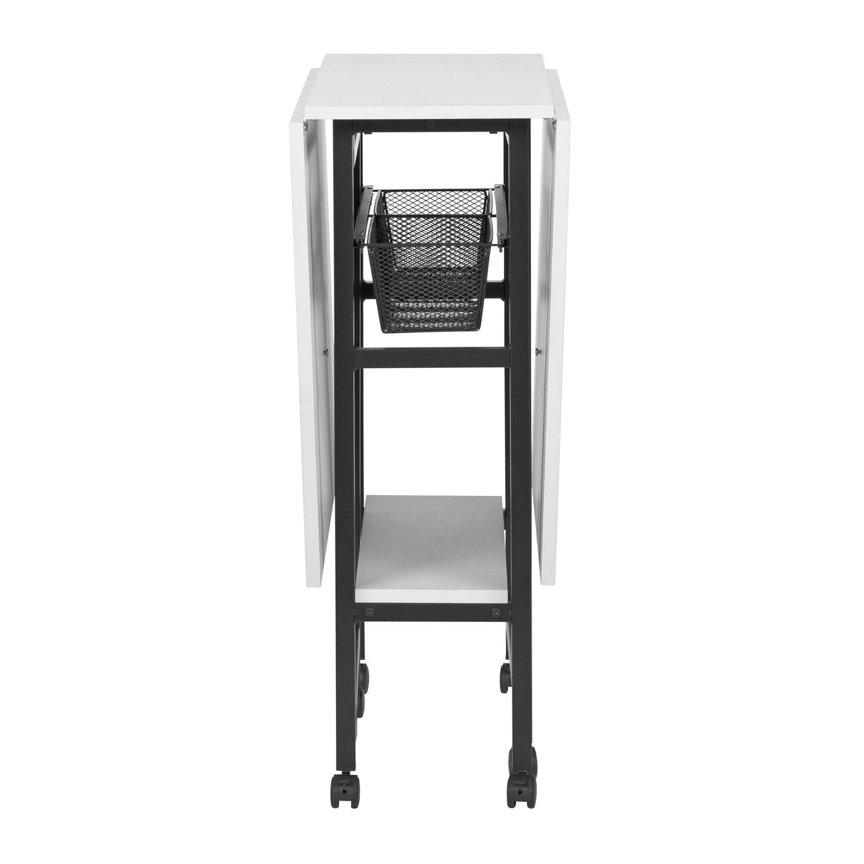 Sew Ready 36" Cutting Table with Basket Charcoal / White