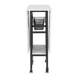 Sew Ready 36" Cutting Table with Basket Charcoal / White