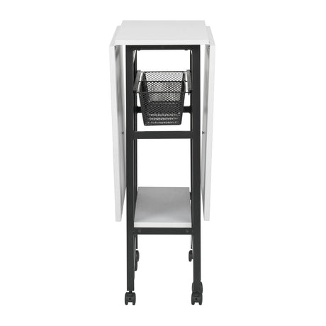 Sew Ready 36" Cutting Table with Basket Charcoal / White