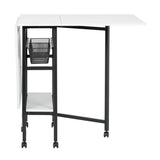 Sew Ready 36" Cutting Table with Basket Charcoal / White