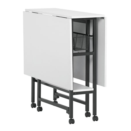 Sew Ready 36" Cutting Table with Basket Charcoal / White