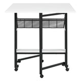 Sew Ready 36" Cutting Table with Basket Charcoal / White