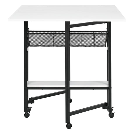 Sew Ready 36" Cutting Table with Basket Charcoal / White