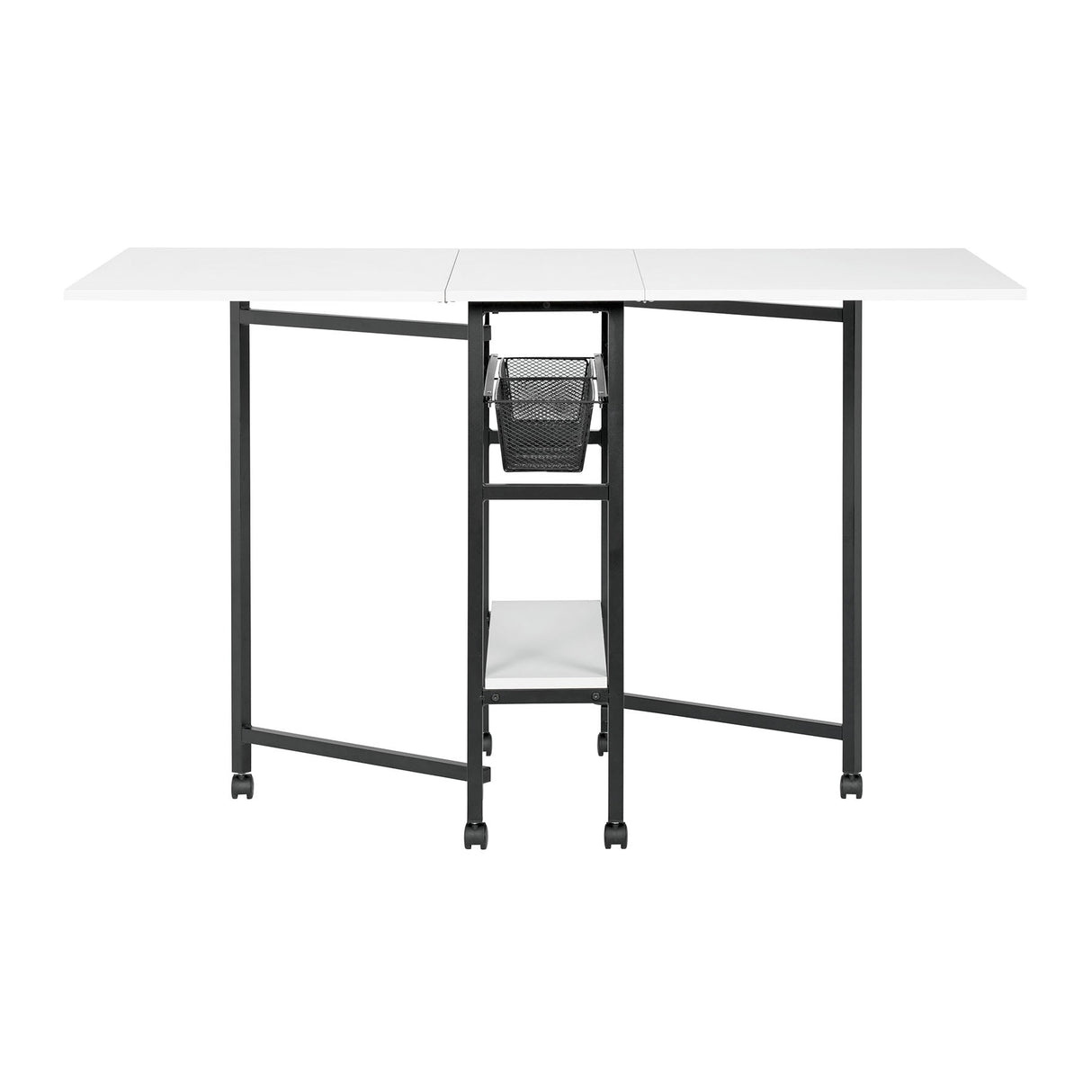 Sew Ready 36" Cutting Table with Basket Charcoal / White