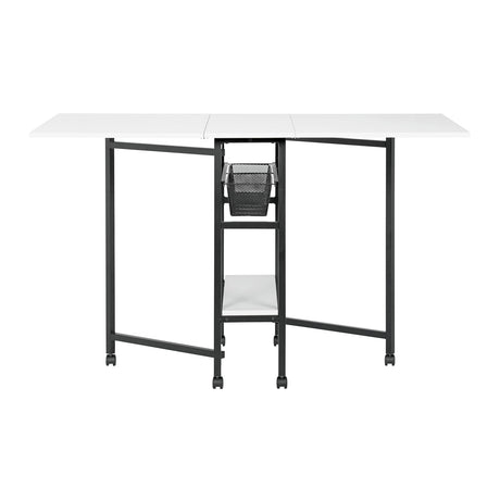 Sew Ready 36" Cutting Table with Basket Charcoal / White