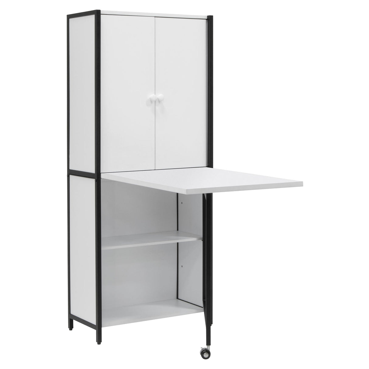 Studio Design Multi-Use Craft Armoire Elite Charcoal / White
