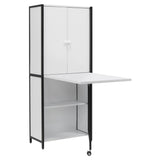 Studio Design Multi-Use Craft Armoire Elite Charcoal / White