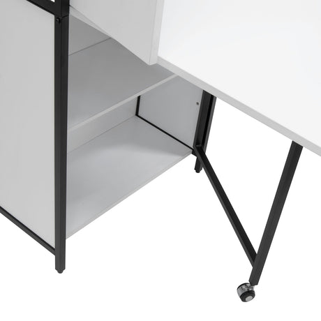 Studio Design Multi-Use Craft Armoire Elite Charcoal / White