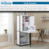 Studio Design Multi-Use Craft Armoire Elite Charcoal / White