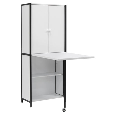 Studio Design Multi-Use Craft Armoire Elite Charcoal / White