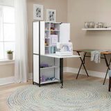 Studio Design Multi-Use Craft Armoire Elite Charcoal / White