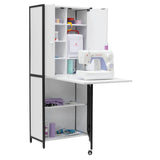 Studio Design Multi-Use Craft Armoire Elite Charcoal / White