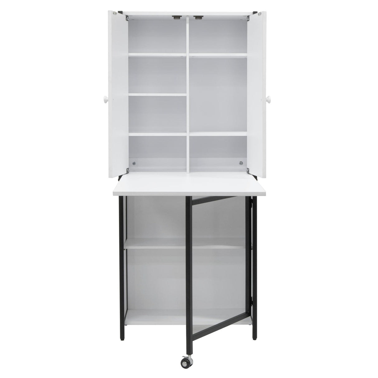 Studio Design Multi-Use Craft Armoire Elite Charcoal / White