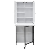 Studio Design Multi-Use Craft Armoire Elite Charcoal / White
