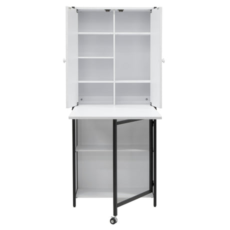 Studio Design Multi-Use Craft Armoire Elite Charcoal / White