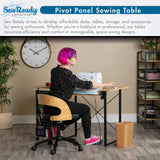 Studio Design Pivot Panel Sewing Table Ashwood Graphite