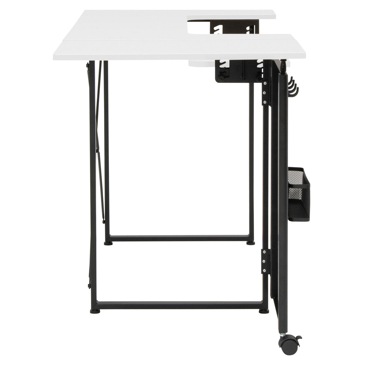 Studio Design Pivot Panel Sewing Table White / Graphite