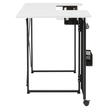 Studio Design Pivot Panel Sewing Table White / Graphite